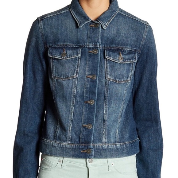 Paige Distressed Classic Jean Jacket EUC - Picture 6 of 15